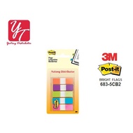 3M Post-it 683-5CB2 Flags 0.47"X1.7" 5 Pads Bright Colors - 100 Flags