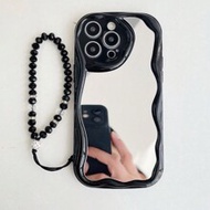 1 ชิ้น เคสโทรศัพท์ Black Mirror Element Basic Mirror + 1 ชิ้น สร้อยข้อมือลูกปัดใส/ดำ + 1 ชิ้น เคสโทร