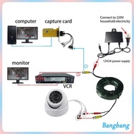 Bang CCTV Security Camera Cable CCTV Video Power Wire BNC for DC Cord DVR Black