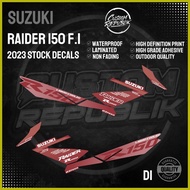 ┓ ➣ ╳ Suzuki Raider 150 FI 2023 Stock Decals Set