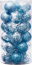 Christmas Tree Baubles Sets - 6cm/2.36 Inches Shatterproof Clear Christmas Ball Ornaments, Decorativ