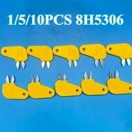 1/5/10PCS YELLOW 8H5306 CAT KEYS for Heavy Equipment Parts Construction Machinery Excavator Ignition