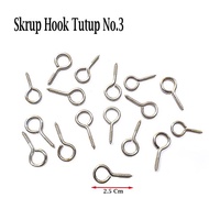 GANTUNGAN Lie田1301 20 Pc Screw Cap Hanger Screw HOOK No.3 (2.5cm) Screw Bolt/ Picture Frame HangerHO