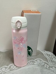 全新Starbucks星巴克xTHERMOS膳魔師 櫻花 隨行杯 保溫瓶 正版2014 櫻花綻放 隨身保溫瓶 500ml