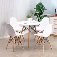 Nordic Eames Solid Wood Table Chair Household Dining Table Modern Simple Negotiation Table Combinati