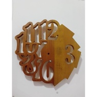 KAYU Motif wall clock/ Unique Teak Wood wall clock/ Newest Teak Wood wall clock/wall clock