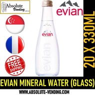 EVIAN ARAMIS  Mineral Water 330ML X 20 (GLASS) - FREE DELIVERY WITHIN 3 WORKING DAYS!