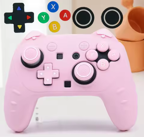 Silicone Soft Dpad Cross Button ABXY Key Sticker Skin Case For Switch 2/1 Pro/NS2 Pro Game Controlle