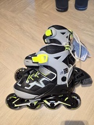 兒童單排滾軸溜冰鞋 - 黑色  Inline Skates