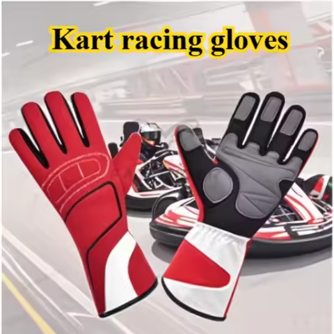 New Auto Car Karting Gloves Breathable Motorcross Racing Gloves Silicone Non-Slip Men Go Kart Racing