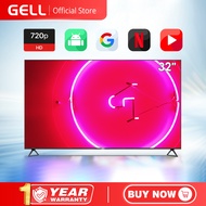 Gell 32/43/50 INCH Smart TV flat  screen tv Android  Netflix/Youtube smart led  Frameless ultra-thin television on sale