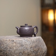 Yixing Purple Clay Teapot Handmade Carving Tianqing Mud Jade Wall Large Home Use Gongfu Tea Pot Tea 