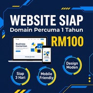Buat Website Profesional | Domain Percuma 1 Tahun | Mobile Friendly