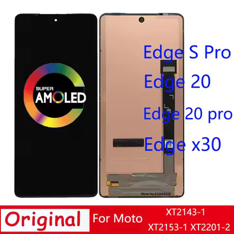 AMOLED LCD Screen Original For Moto Edge 20 LCD Display For Moto Edge 20 Pro Edge S Pro X30 LCD Scre