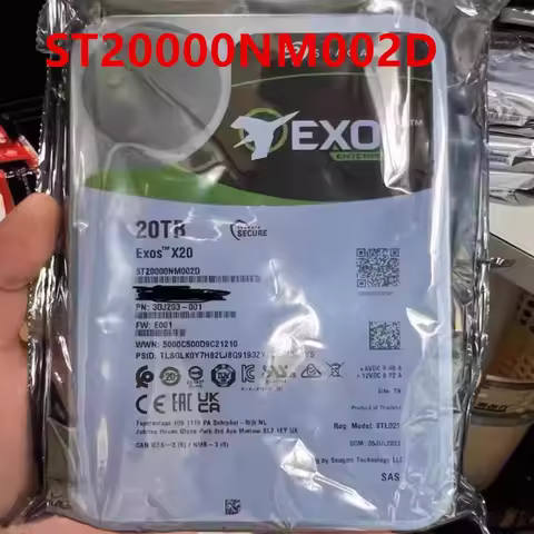 Original New Hard Disk For SEAGATE NAS 20TB SAS 3.5" 7200RPM 256MB Hard Drive ST20000NM002D