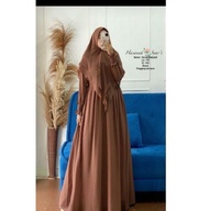 HASANAH SYARI / Baju Gamis Set Jilbab Syari Bahan Ceruty / Gamis Wanita Terbaru / TAN STORE