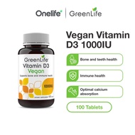 GreenLife Vegan Vitamin D3 1000IU 100 tablets