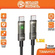 Tranyoo 36W / 100W Digital Pro Auto Disconnect Power Off Type C to Type C / Type C to L Transparent 