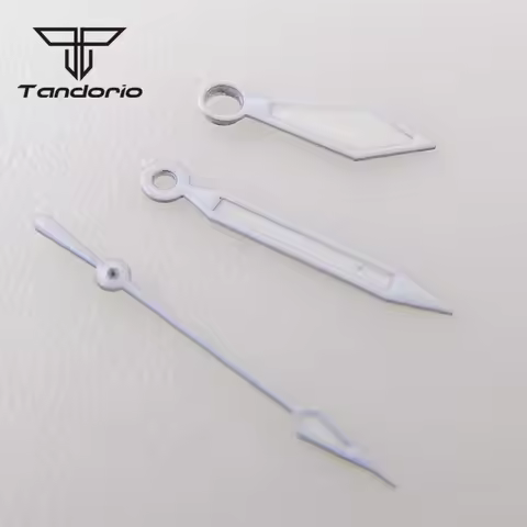 White Watch Hands Set Green Luminous Fit NH35 NH36 7s26 7s36 7s25 7s35 6r15 4r15 4r35 Automatic Move