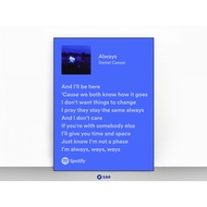 Music Board Lyrics Spotify Daniel Caesar - Always