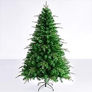 5FT 6ft 7FT Artificial Christmas Tree,Easy Assembly,Encryption Hinged Xmas Pine Tree Holiday Decoration With Metal Stand-Green 180cm(6ft) The New
