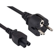 European CEE 7/7 Schuko Plug To IEC 60320 C5 Power Cord - 1.0 meter