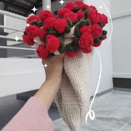 Handmade Crochet Flower Blanket Bouquet