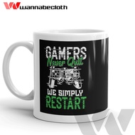 Unique Custom Mug Souvenir Mug Glass Hobby Games Gamers Never Quit Mug Gamers v4