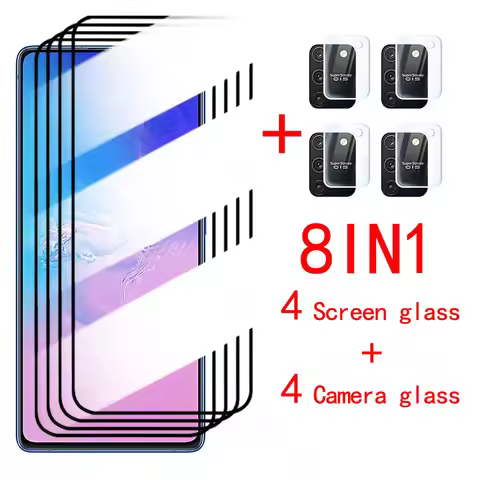 For Glass Samsung Galaxy S10 Lite Tempered Glass Camera Lens Screen Protector Full Cover Film Samsun