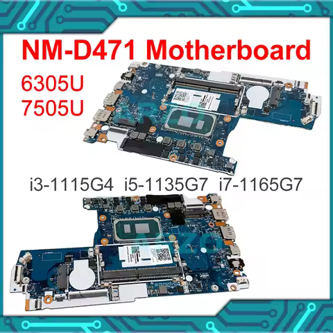 NM-D471 Logic Board For Lenovo Ideapad 3-15ITL6 3-14ITL6 Motherboard i3-1115G4 i5-1135G7 i7-1165G7
