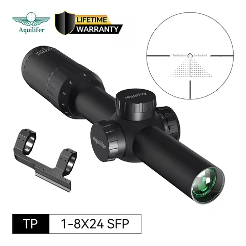 Aquilifer TP 1-8x24 SFP LPVO Tactical Rifle Scope BDC Reticle 11 Illumination for AR AK CQB Hunting 