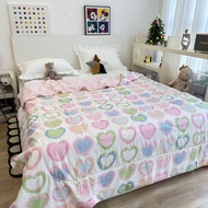 Chăn cotton đũi hàn quốc kích thước 2mx2m3 nhập khẩu chăn đũi đậu nành Mền hè đũi cotton chất liệu