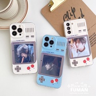 For Samsung Galaxy A25 A35 A55 M13 A71 A51 4G 5G F23 M23 M33 M53 A11 M11 A31 M40S Phone Case Transparent Put Photo Card Holder Game Console Design Soft Cover