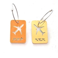 GANTUNGAN 737 Airplane Keychain, Yellow Box
