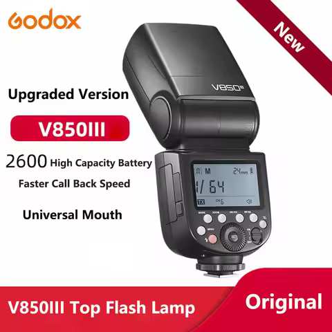 Godox V850III / X2T 2.4G Wireless X System GN60 76W Built-in Li-ion Battery Speedlite Camera Flash f