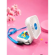 Mini rechargeable fan with strap
