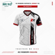 【Free custom name and number】Customizable Esports Jersey EZR Esports V2 White, ‌