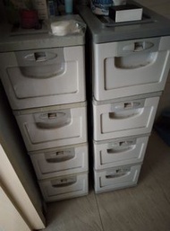 多層儲物塑膠櫃桶 組合膠櫃桶大約70cmX40cm