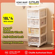 Citylife 18*4 Tier Space Saving Drawer Cabinet Organizer with Wheels Storage Cabinet(G-5021)