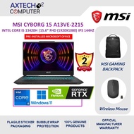 MSI Cyborg 15 A13VE-2215 15.6" FHD Gaming Laptop ( i5-13420H, 16GB, 512GB SSD, RTX 4050 6GB, W11, HS