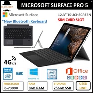 Microsoft Surface Pro 5  Sim Card Slot Core i5-7th Gen/12.3" Touch /Original Keyboard  Win 10 (LTE)