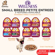 [GetPetly] Wellness CORE Petite Entrees Small Breed Wet Dog Food 3oz Cup | Grain Free Shredded Fille