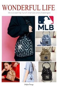 ［70% OFF🌻MLB水桶包 手提包 斜背包 老花Monogram系列 紐約洋基隊］