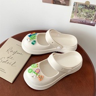 Inaso Sendal Wanita Jelly Sandal Korean Slop Rumah Ban Dua Tali Empuk Terbaru Kekinian Cinnamoroll H