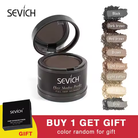 20PCS/Lot Sevich 4g Hairline Powder Makeup Concealer Hair Root Coverage Natural Instant Hair Shadow 
