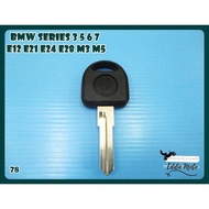 BLANK KEY Fit For BMW SERIES 3 5 6 7 E12 E21 E24 E28 M3 M5 (78) // Black Logo Pump