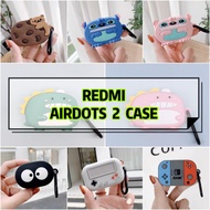 Redmi AirDots 2 Case Cute Cartoon Earbuds Case Cover Protective Soft Silicone Case Airdots Case