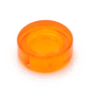 COOLPON|This Is LEGO Lego's Parts Transparent Orange Tile 1x1 Round 98138 35380 6274747