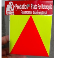 [SG SELLER]  P plate probation plate 2b motorcycle motorbike Fluorescence sticker pplate