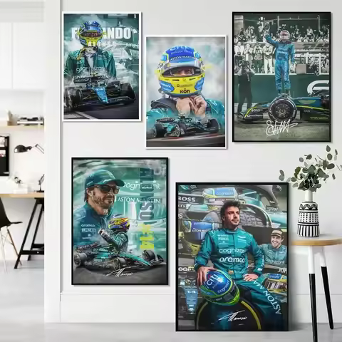 Formula 1 Extreme Sport Posters Aston Martin F1 AMR23 Canvas Painting and Prints Wall Art Pictures H